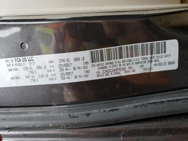 2C4RDGCG4HR791342 Dodge Grand Caravan Sxt
