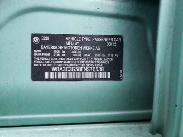 WBA3C3G58FNS76538 BMW 320 I Xdrive