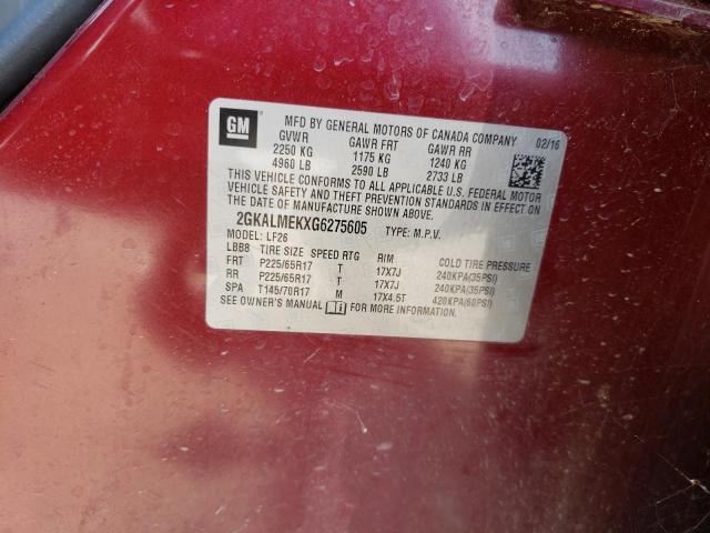 2GKALMEKXG6275605 GMC Terrain Sle