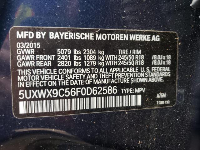 5UXWX9C56F0D62586 BMW X3 Xdrive28i