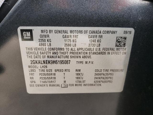 2GKALNEK9H6195087 GMC Terrain Sle