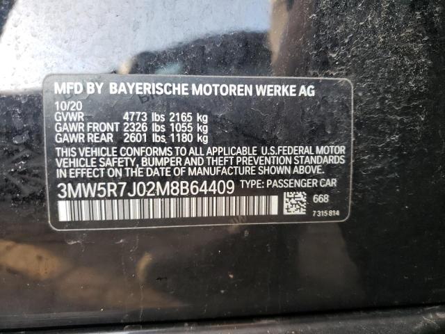 3MW5R7J02M8B64409 BMW 330XI