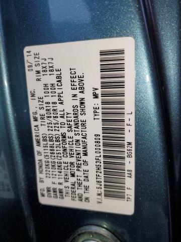 5J6TF2H53FL000809 Honda Crosstour Exl