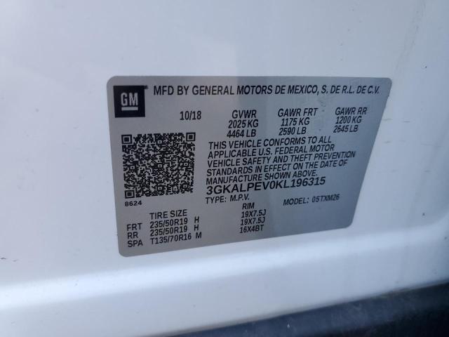 3GKALPEV0KL196315 GMC Terrain Slt
