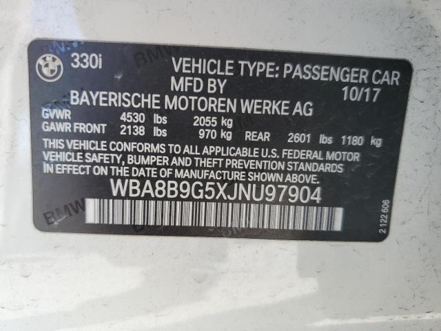 WBA8B9G5XJNU97904 BMW 330 I