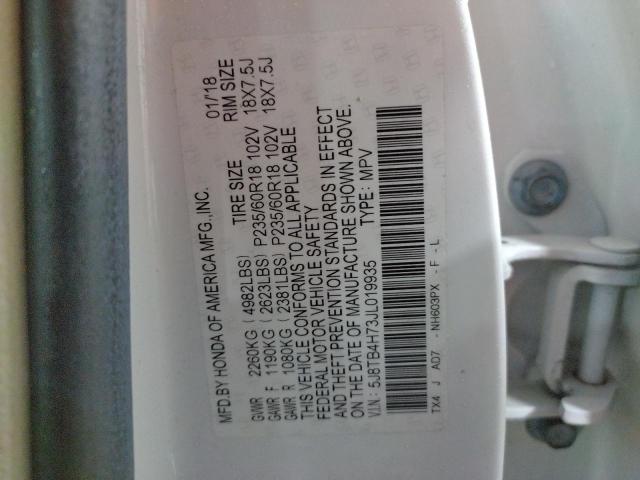 5J8TB4H73JL019935 Acura Rdx Advance