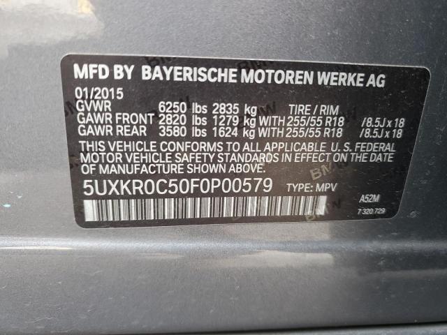 5UXKR0C50F0P00579 BMW X5 Xdrive35i