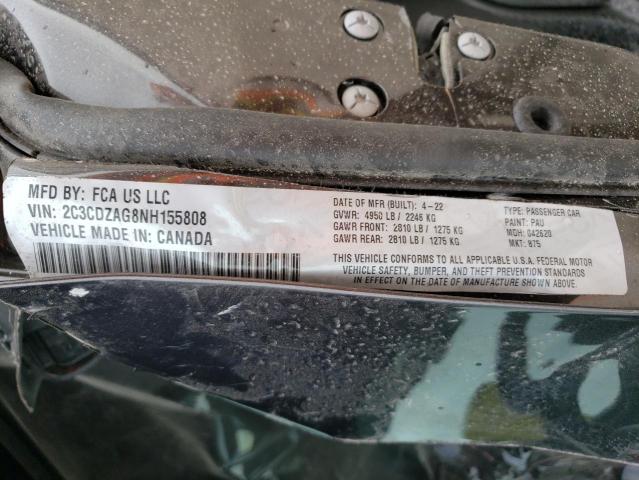 2C3CDZAG8NH155808 Dodge Challenger Sxt