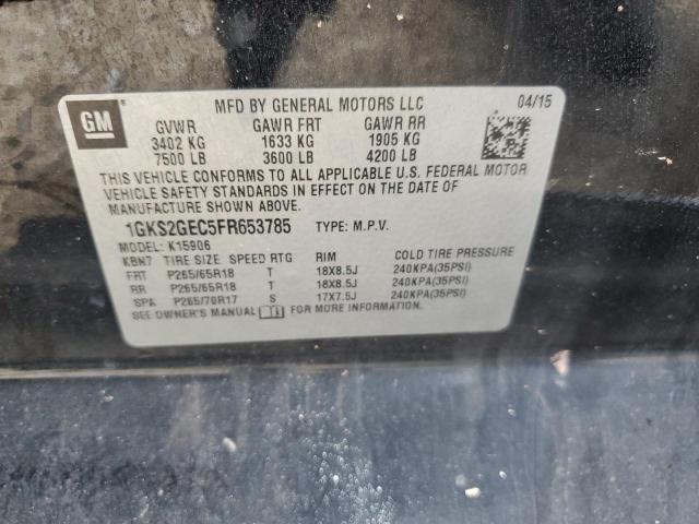 1GKS2GEC5FR653785 GMC Yukon Xl K1500 Sle
