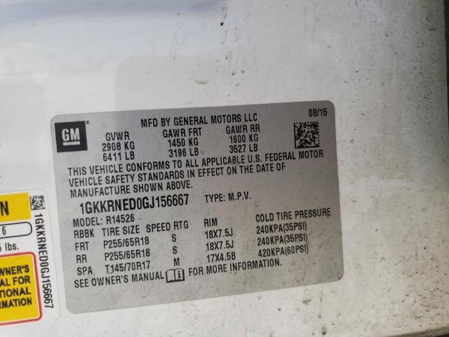 1GKKRNED0GJ156667 GMC ACADIA SLE