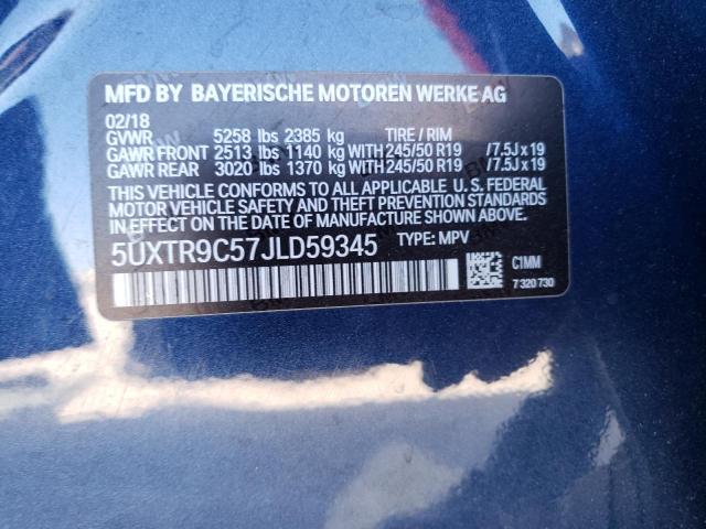 5UXTR9C57JLD59345 BMW X3 Xdrive30i