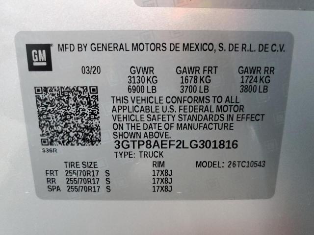 3GTP8AEF2LG301816 GMC Sierra C1500