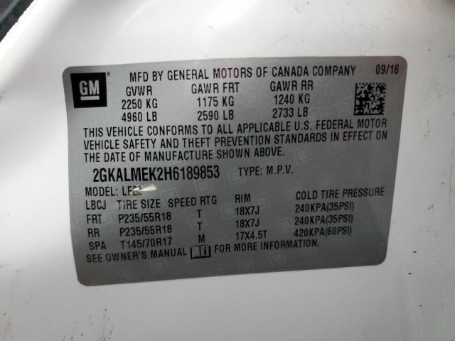 2GKALMEK2H6189853 GMC Terrain Sle