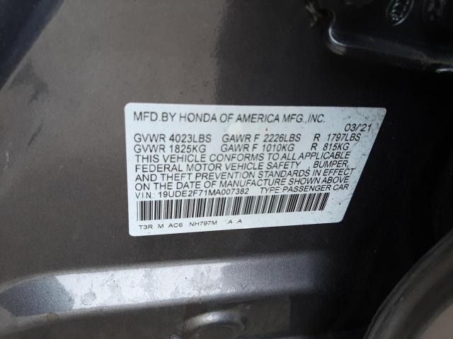 19UDE2F71MA007382 Acura Ilx Premium