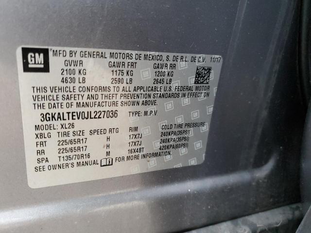 3GKALTEV0JL227036 GMC Terrain Sle