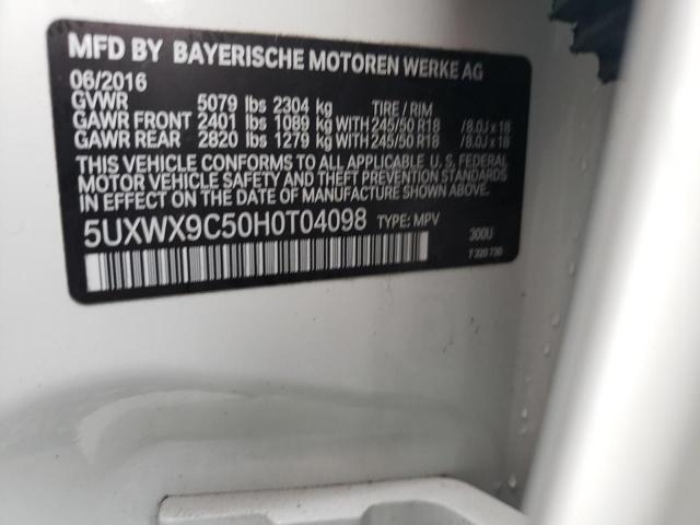 5UXWX9C50H0T04098 BMW X3 Xdrive28i