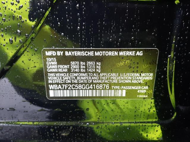 WBA7F2C58GG416876 BMW 750 Xi