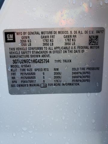 3GTU2NEC1HG425794 GMC Sierra K1500 Slt