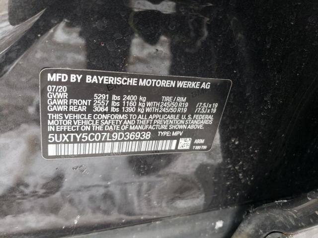 5UXTY5C07L9D36938 BMW X3 Xdrive30i