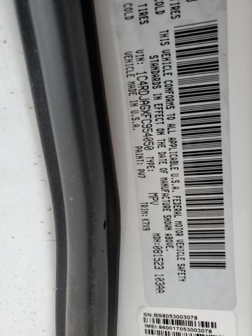 1C4RDJAGXFC954050 Dodge Durango Sxt