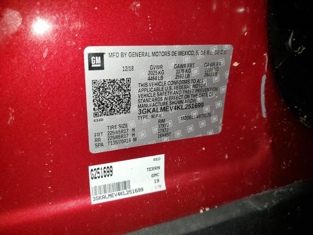 3GKALMEV4KL251699 GMC Terrain Sle