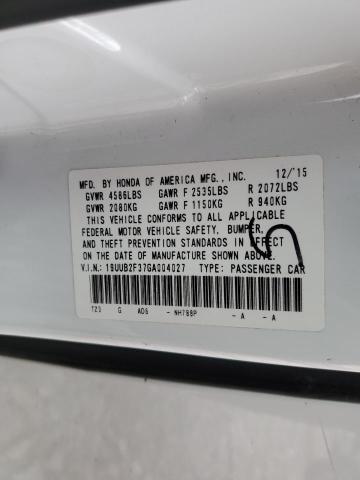 19UUB2F37GA004027 Acura TLX