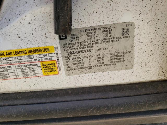 1GKKRNED3GJ300227 GMC ACADIA SLE