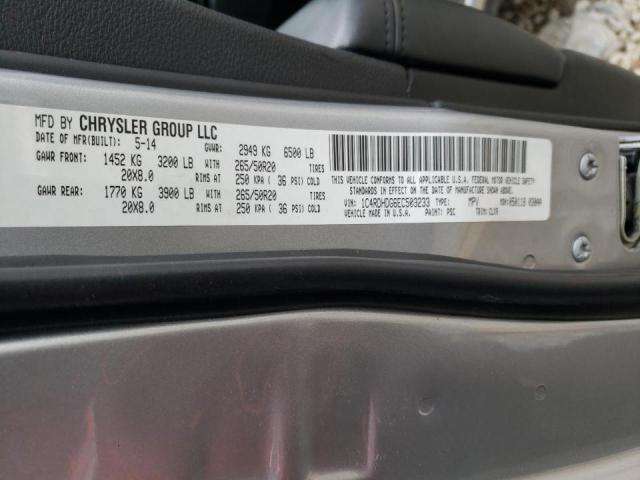 1C4RDHDG6EC503233 Dodge DURANGO LIMITED