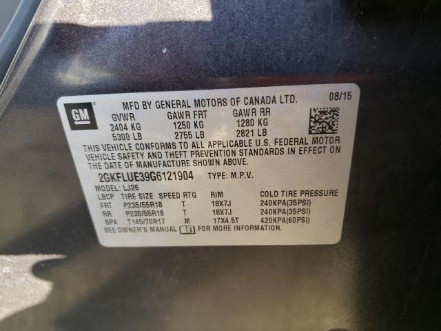 2GKFLUE39G6121904 GMC Terrain Slt