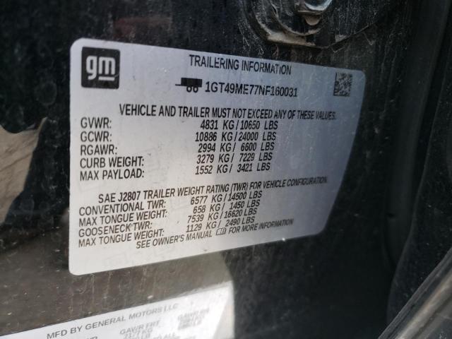 1GT49ME77NF160031 GMC Sierra K2500 Sle