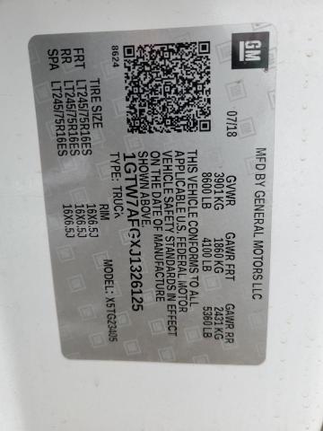 1GTW7AFGXJ1326125 GMC Savana G2500
