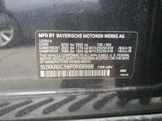 5UXKR0C56F0K68998 BMW X5 Xdrive35i