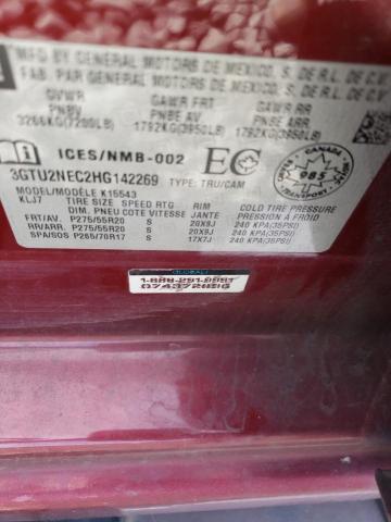 3GTU2NEC2HG142269 GMC Sierra K1500 Slt