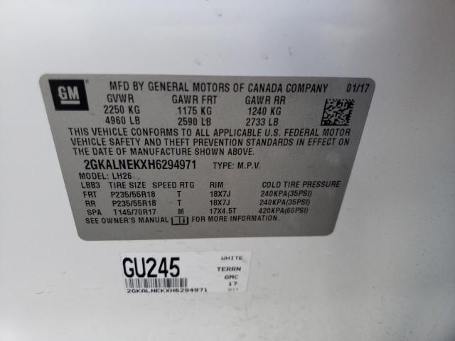 2GKALNEKXH6294971 GMC Terrain Sle
