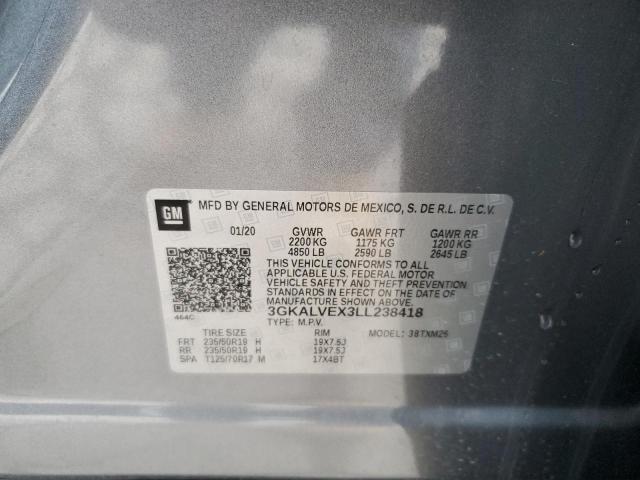 3GKALVEX3LL238418 GMC Terrain Slt