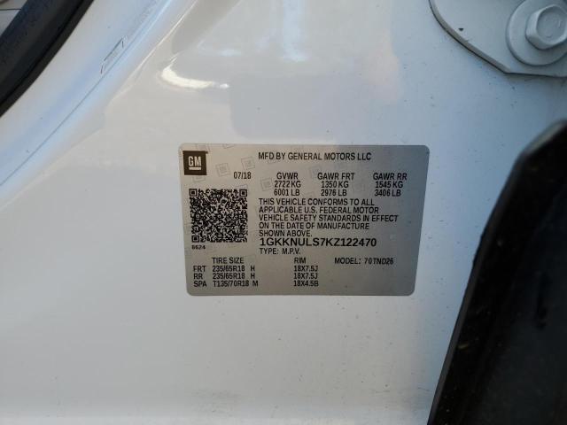 1GKKNULS7KZ122470 GMC Acadia Slt-1
