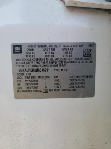 2GKALPEK3H6346291 GMC Terrain Slt