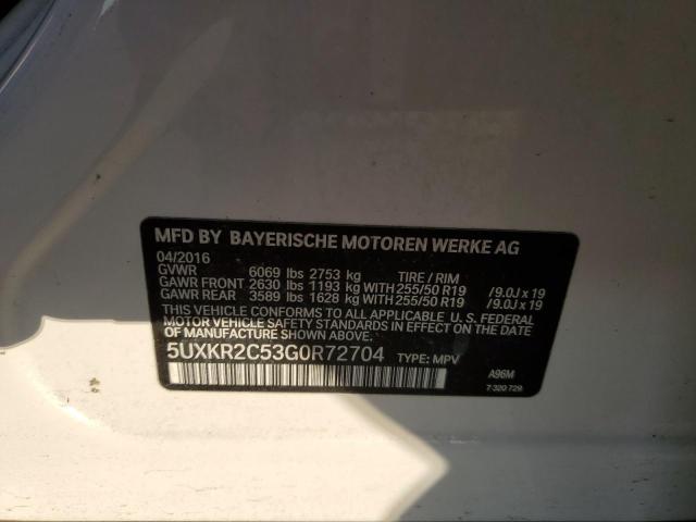5UXKR2C53G0R72704 BMW X5 Sdrive35i