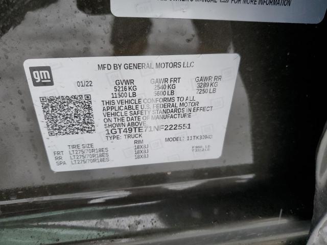 1GT49TE71NF222551 GMC Sierra K3500 Sle