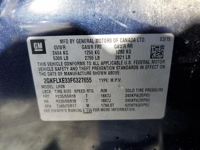 2GKFLXE33F6327655 GMC Terrain Slt