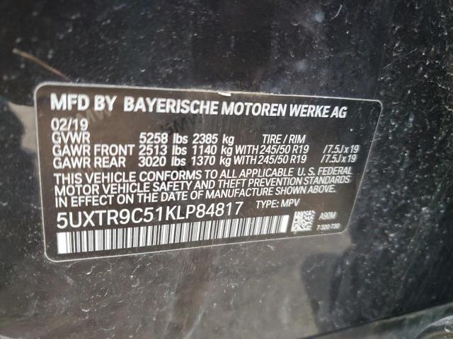 5UXTR9C51KLP84817 BMW X3 Xdrive30i