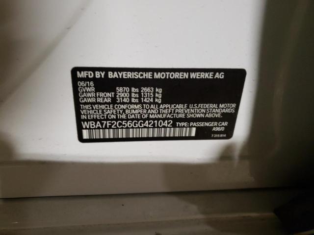 WBA7F2C56GG421042 BMW 750 Xi