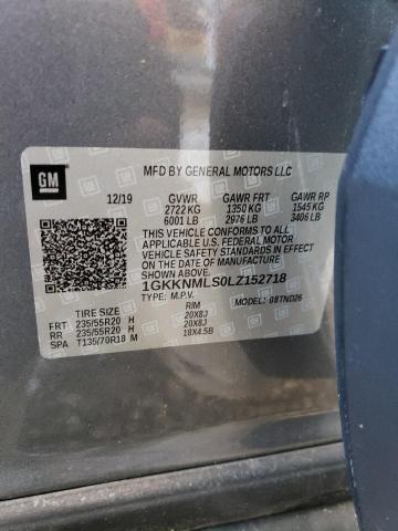1GKKNMLS0LZ152718 GMC ACADIA SLT