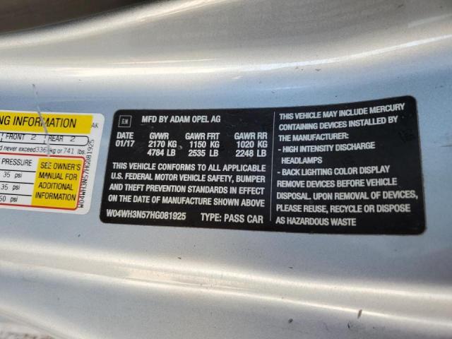 W04WH3N57HG081925 Buick Cascada Premium