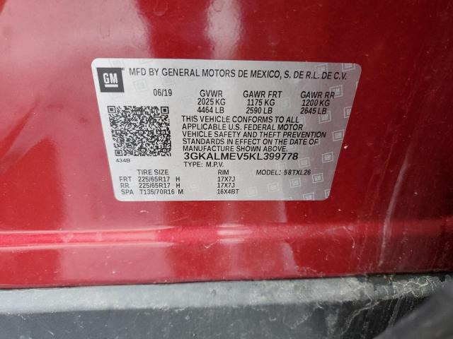 3GKALMEV5KL399778 GMC Terrain Sle
