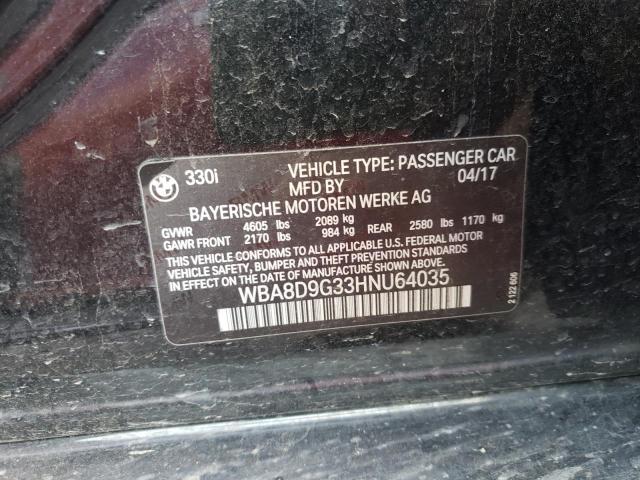 WBA8D9G33HNU64035 BMW 330 XI