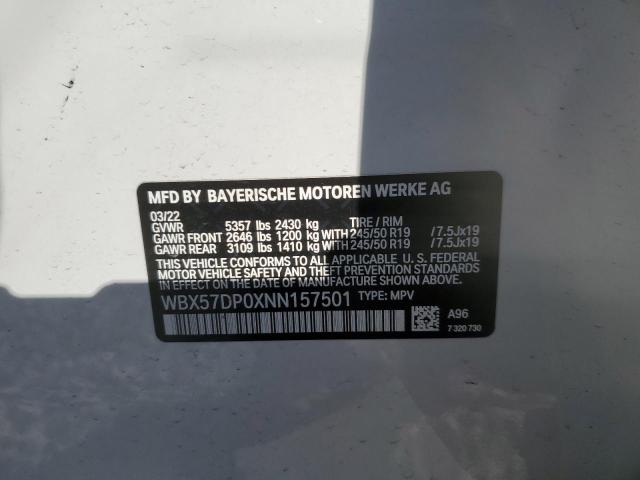 WBX57DP0XNN157501 BMW X3 Xdrive30i