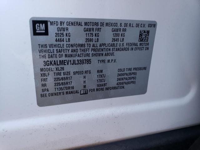 3GKALMEV1JL339785 GMC Terrain Sle