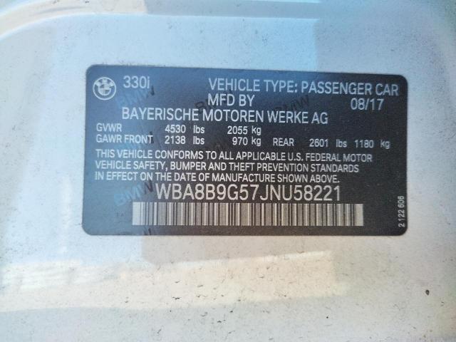 WBA8B9G57JNU58221 BMW 330 I