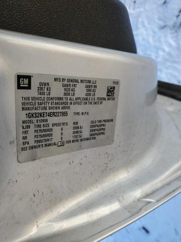 1GKS2KE74ER227865 GMC Yukon Xl K1500 Slt